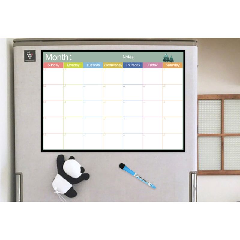 A3 magnetiska veckoplanerare whiteboard kylskåp magnet dagliga meddelande ritning kylskåp bulletin anteckningar