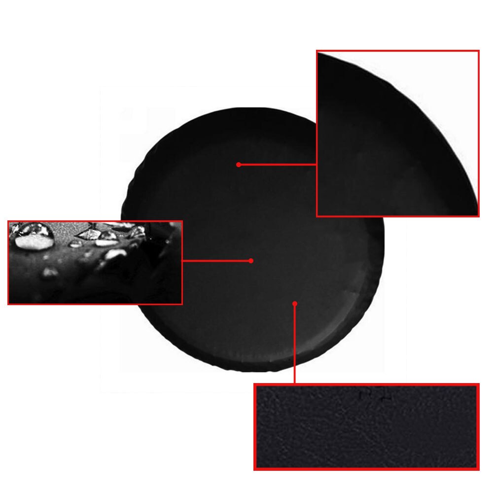 Noir pour 15 "roue de secours pneu couverture robuste vinyle universel Fit Cars