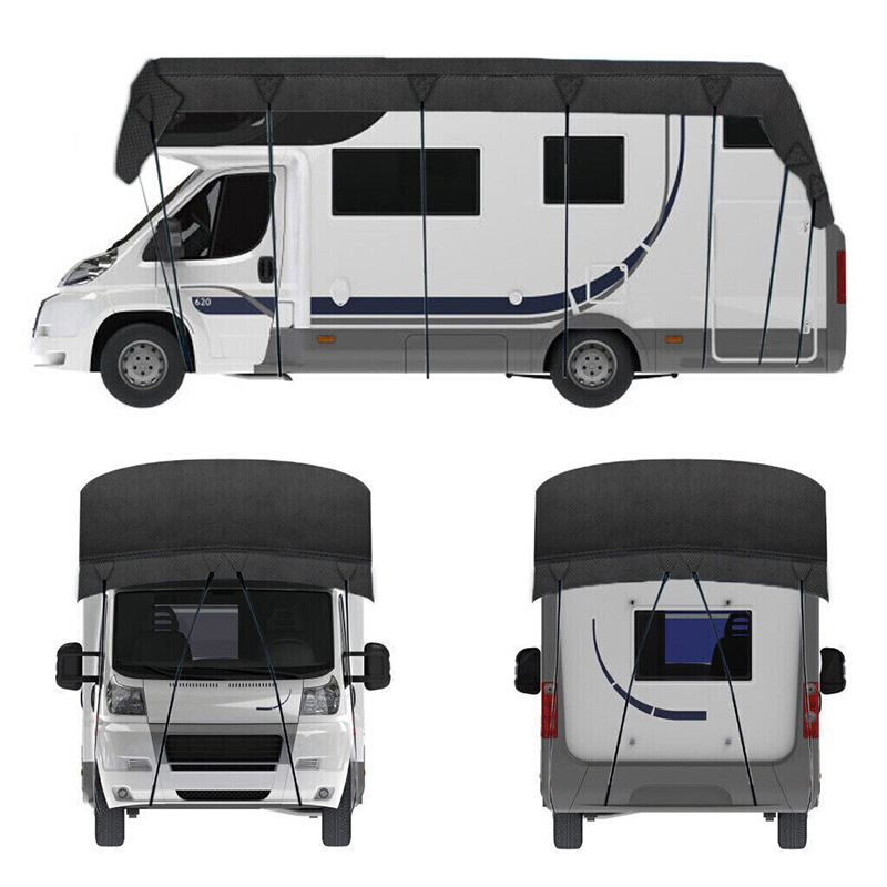 Cubierta protectora de techo para RV, tela Oxford 210D, portátil, autocaravana, cubierta de lona superior, protector impermeable para sombrilla