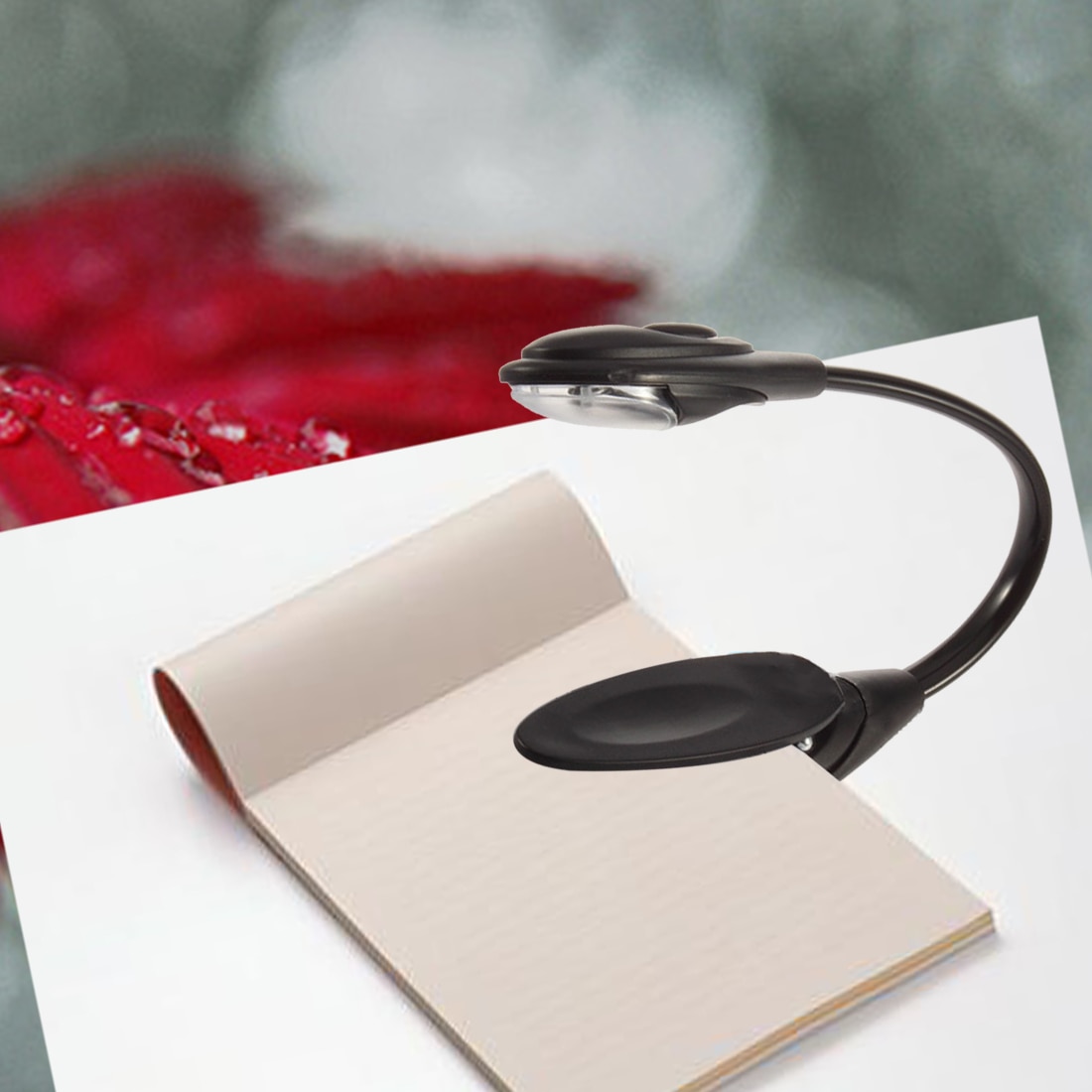 Mini Lámpara de lectura de libros Flexible Mini Clip-On luz LED brillante para lector de libros electrónicos