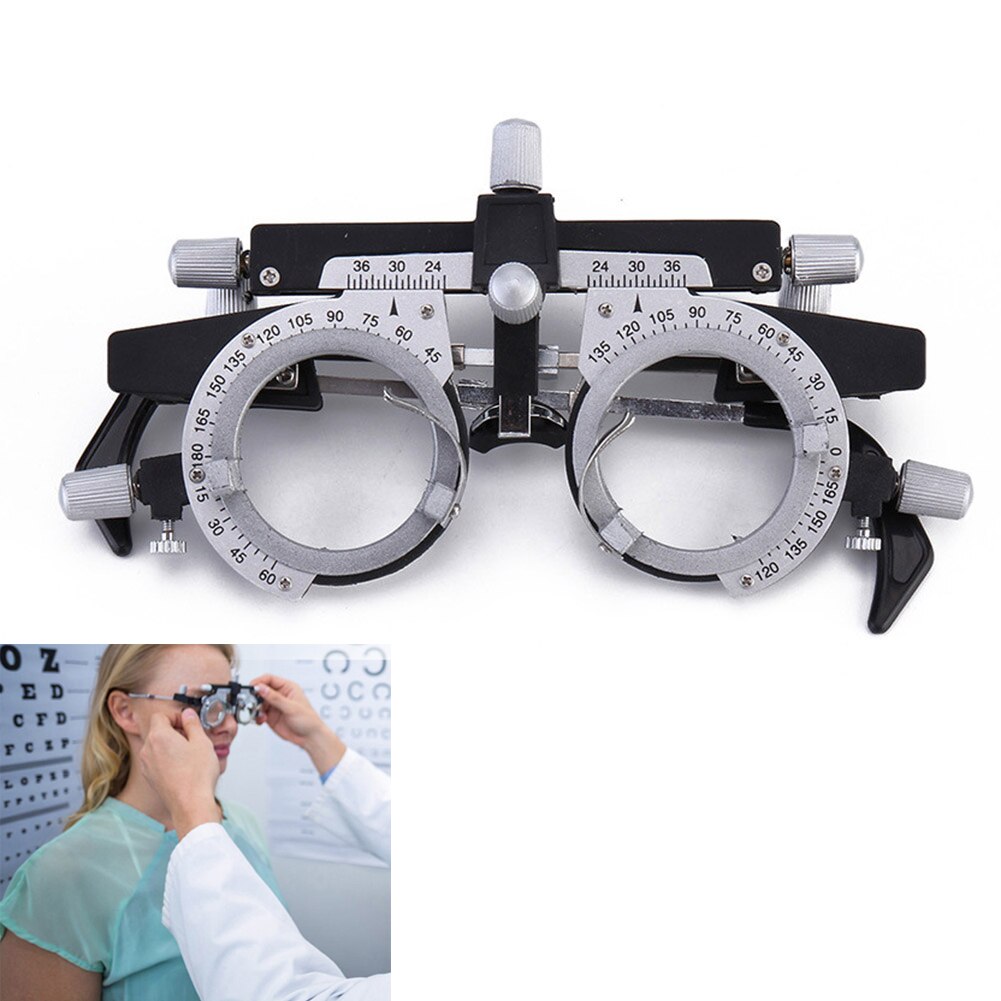 Multifunctional Adjustable Universal Ultra Optical Titanium Eye Test Ergonomic Trial Lens Frame PD Optometry Tools