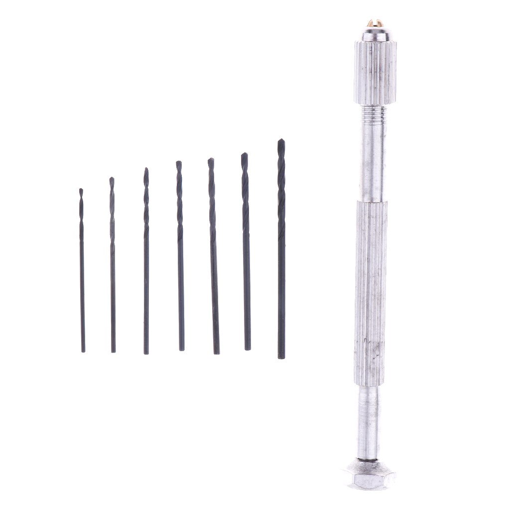Model Diy Hand Tool 0.9-1.5 Mm Boor Met 7x Hoofd Voor 1/144 Gundam Figuur Speelgoed
