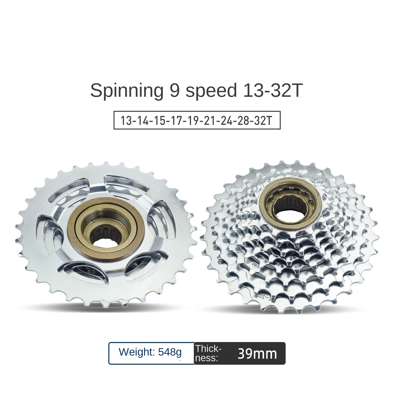 1pc Bicycle Rotary Flywheel 5/6/7/8/9/10/11 Speed Bike Rotary Freewheel 14-36T Fly Wheel forShimano Cycling or 1pc Sleeve Tools: green