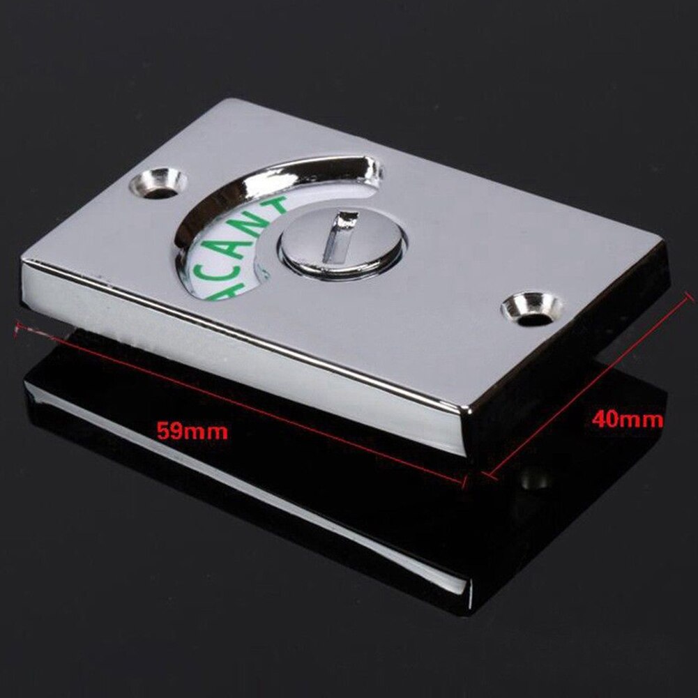 Door Lock Bathroom WC Engaged Privacy Indicator Bolt Toilet Latch Vacant