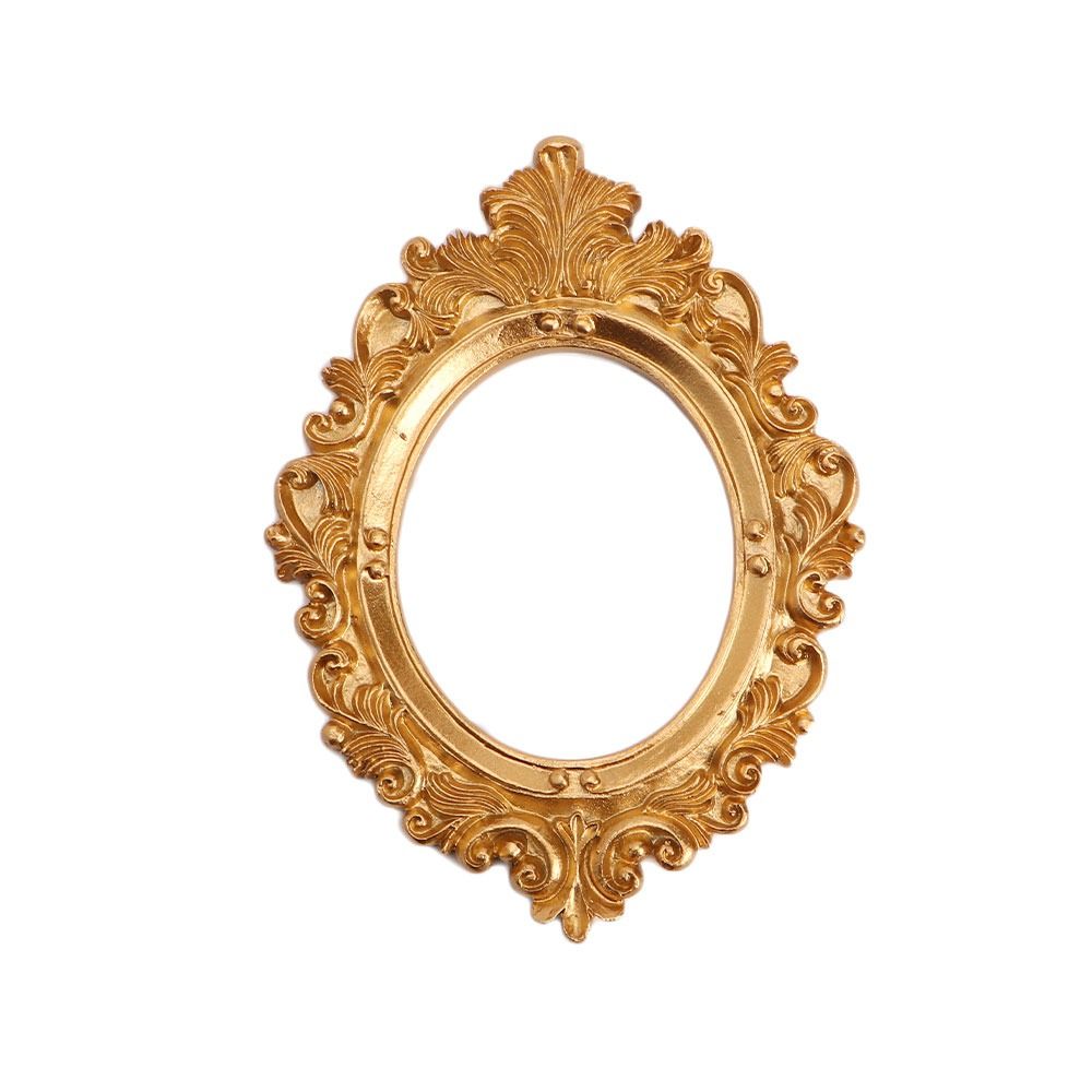 Nice-looking Mini Picture Frame Resin Fine Workmanship Small Size Miniature Photo Frames for: black