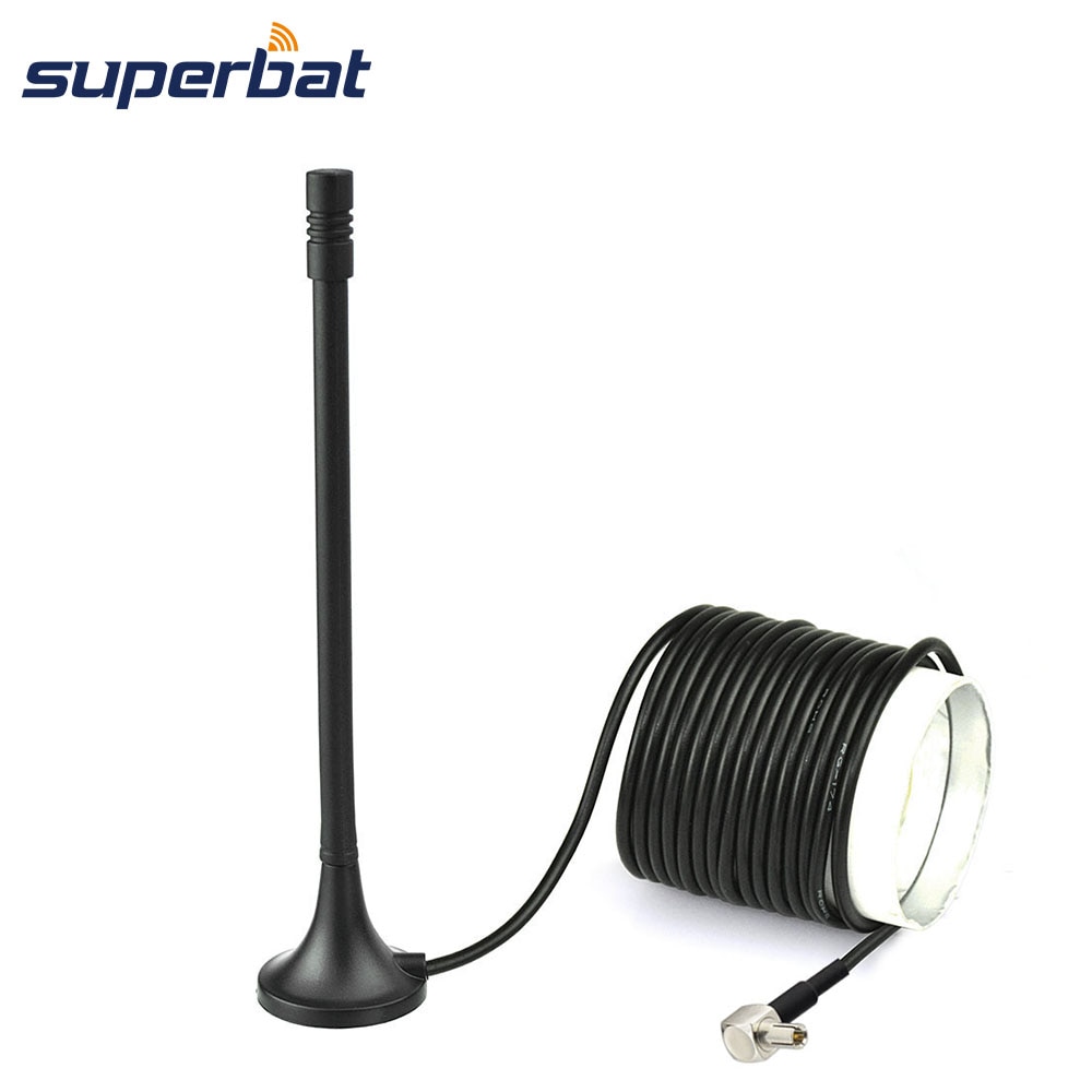 Superbat 4G LTE TS9 Antenna Magnetic Base for Huawei USB Modem Mobile WiFi Router Hotspot 3m Extension Cable