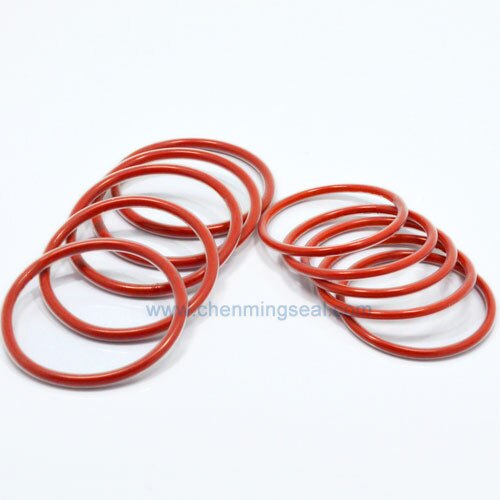 ID83.5*CS5 FEP Encapsulated O Rings Red Silicon Rubber Core Clear FEP Jacket 10 Peices A Lot