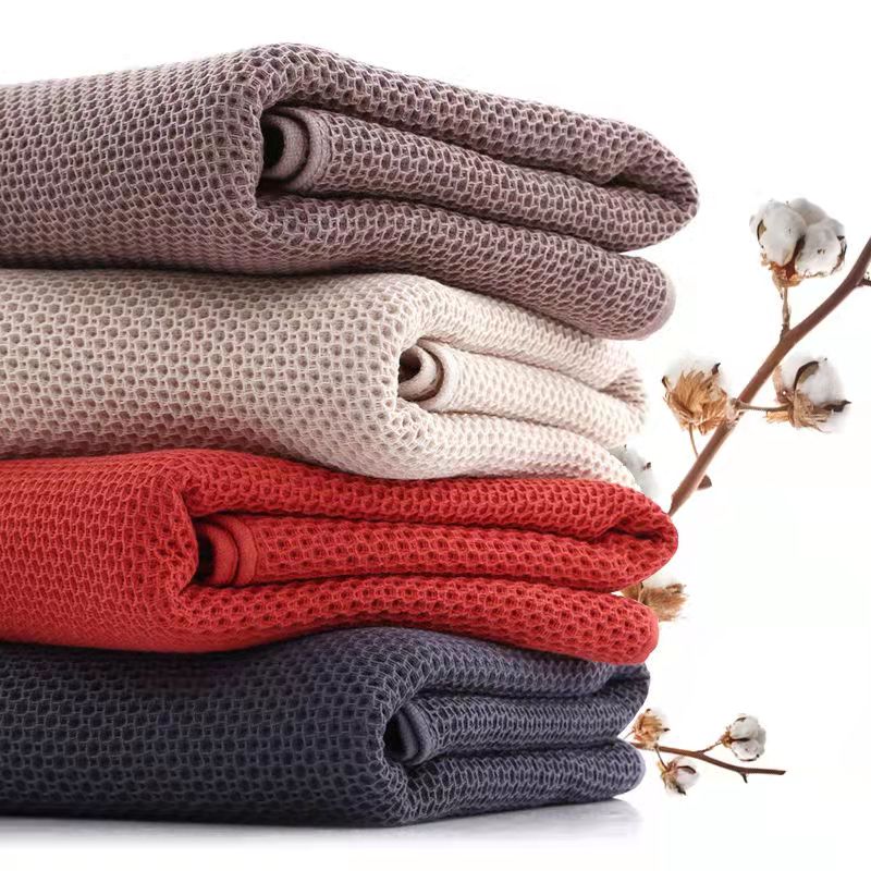 3/4 szt. Bawełniane ręczniki robić twarzy kreatywny wafel o strukturze plastra miodu jednokolorowy ręcznik Super chłonny miękki myjka domowa