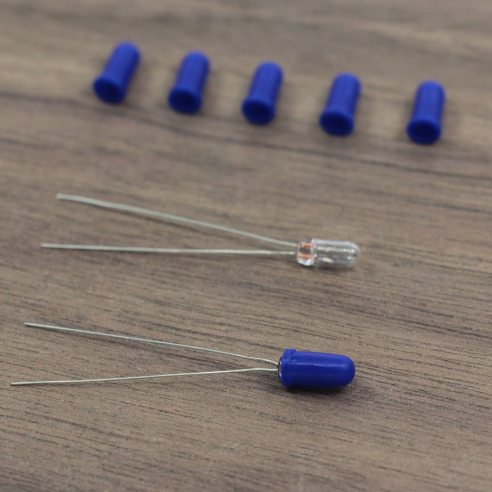 100 stücke Blau Kappen/Abdeckungen für 3mm Korn von Weizen Lampen LEDs NEUE XPT01B