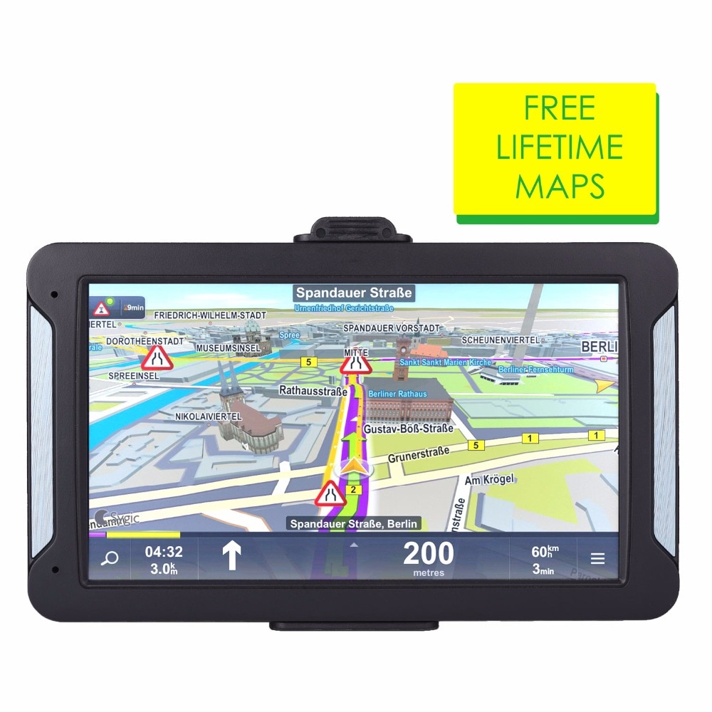 Oriana 7inch HD Car GPS Navigation FM 8G 256MB or 128MB latest Europe Map Resistive or Capacitive Truck gps navigators