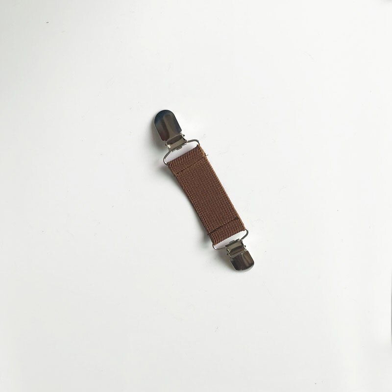 Metal Elastic Dress Pants Clips Non-Slip Garment Waistband Extender Clothes Clip Multifunction For Fixed Bed Sheet Sofa Goloves: light coffe
