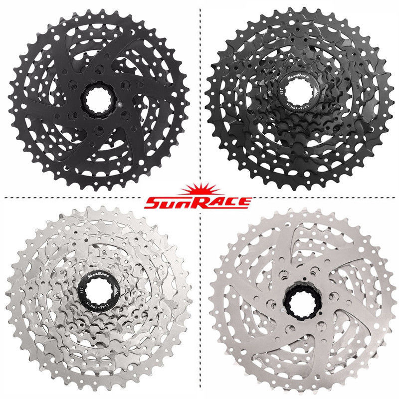 SunRace 9 Speed 11-40T Bicycle CSM990 Cassette MTB Bike Freewheel Adapter Mountain Bike Cassette