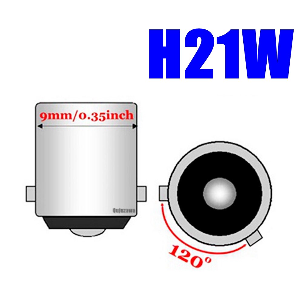 2 Pcs H21W 64136 Super Heldere Led Auto Backup Reverse Licht Mistachterlicht Richtingaanwijzers Auto Reading Dome Lampen rood Wit Amber