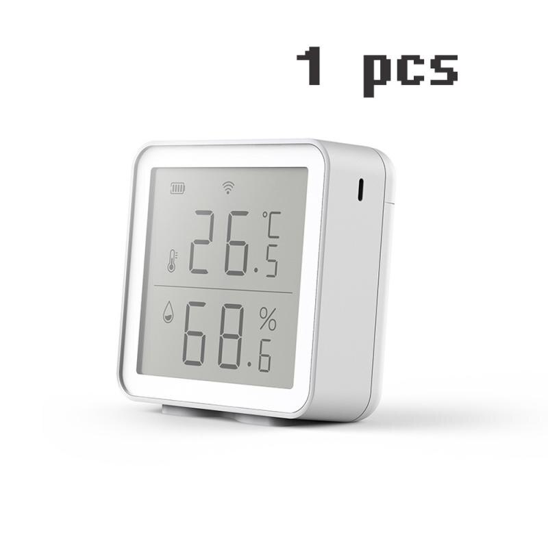 WIFI Temperature And Humidity Sensor Smart Home Indoor Intelligent Linkage Temperature And Humidity Abnormal Sensor for Alexa: Default Title