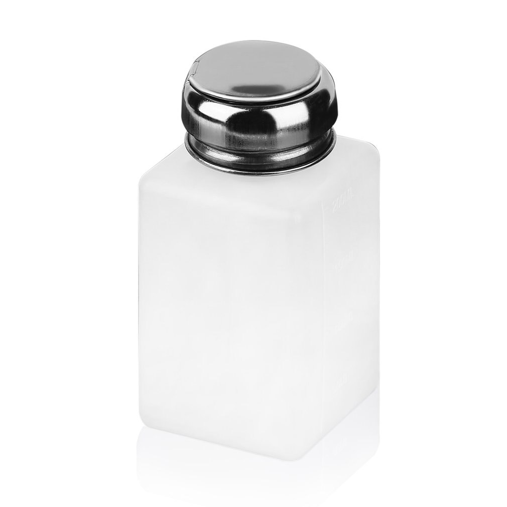 200ML Liquid Alcohol Press Nail Polish Remover Dispenser Pumping Bottle SMR88
