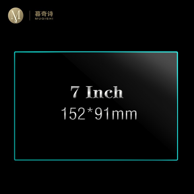 Protector de radio multimedia para coche de 6/7/8/9/10 pulgadas, reproductor de vídeo para coche, película protectora de vidrio templado para pantalla de navegación GPS: 152x91mm