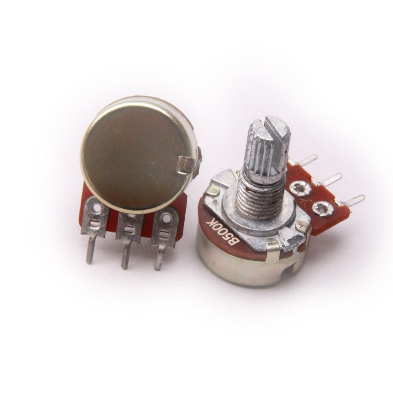 Brand 5Pcs1/2/10/20/50/100//500 K Ohm Potentiometers Single Linear Potentiometer