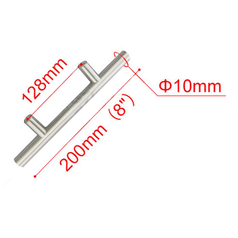 Meubels Handgrepen 64Mm-288Mm Roestvrij Staal T Bar Handgrepen Voor Meubels Kast Knoppen En Handgrepen Pull Voor kastdeur: B6691-3A