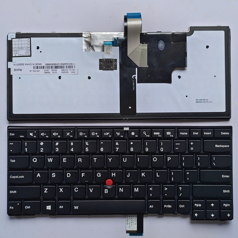 teclado estadounidense para Lenovo T440 T440P T440s T431 E431 L440 T431S E440 L450 L460 T450 T450S T460 E431: Grey
