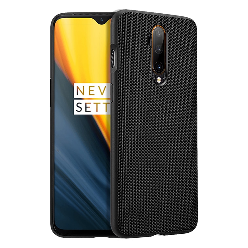 Per Oneplus 7 Pro Caso di Carbonio Texture In Pelle antiurto Ultra Sottile Della Copertura Posteriore Per Oneplus 7T Pro 6T 6 caso di Un Più Copertura Capa