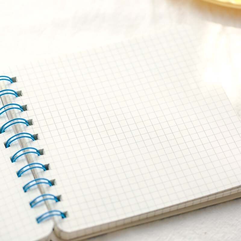 College Ruled Spiral Notebook-Lined Journal with Hardcover, 140*140mm, 128 Pages, Strong Twin-Wire Binding with Premium Paper