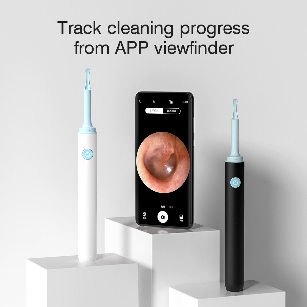 Wireless Smart Visual Ear Cleaner Endoscope Camera 500W HD Mini Camera IP67 Waterproof Endoscope Otoscope Ear Cleaning Picker