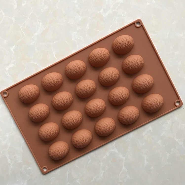20-holte Walnoten noten Vorm Cake Chocolade Mallen Siliconen Puddingvorm DIY Cake Bakken Tools, cookie Jelly Fondant Chocolade
