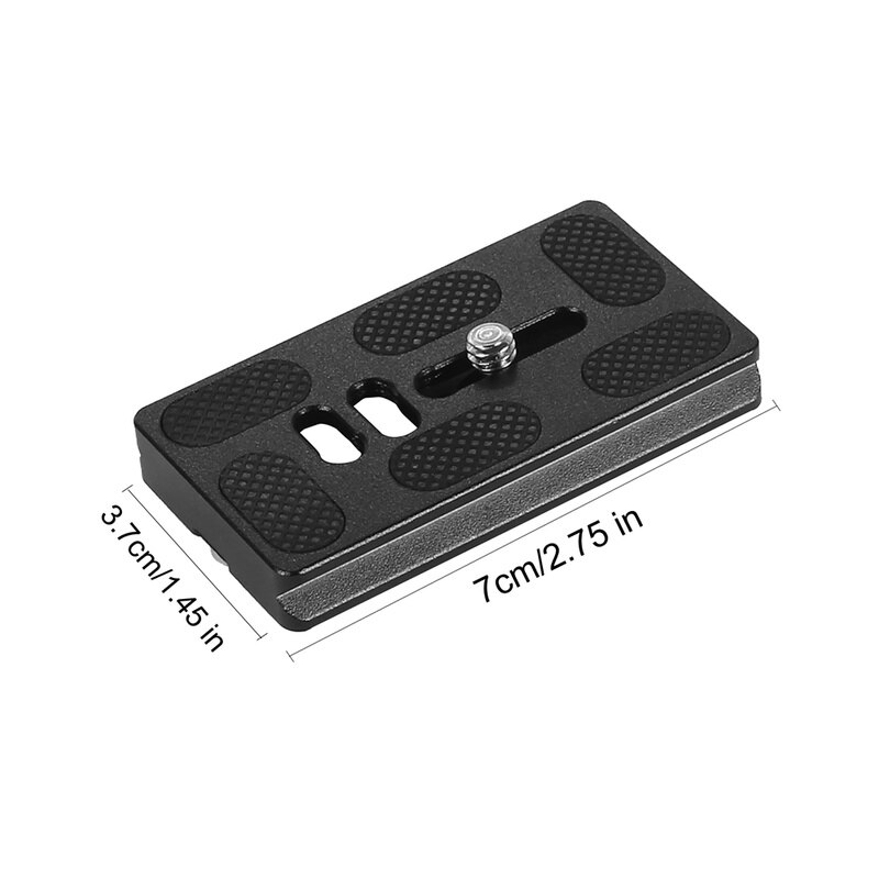 Prato de Liberação rápida P40/P50/P60/PU100/PU120/PU150 Metal Bracket Tripé Monopé com 1/4 "parafuso para Tripé Bola Cabeça Arca Swiss