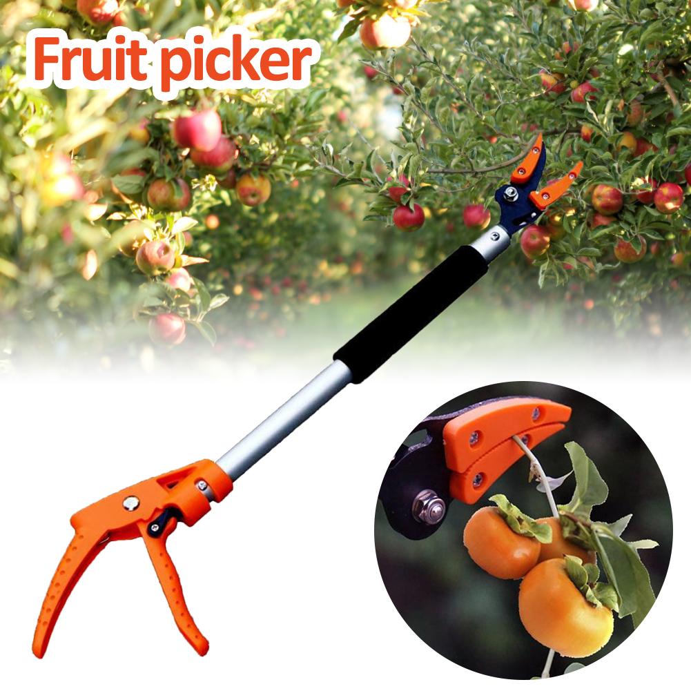 Tree Pruner 0.6m Extra Long Telescopic Pruning And Hold Bypass Pruner Max Cutting Fruit Picker Tree Cutter Garden Supplies