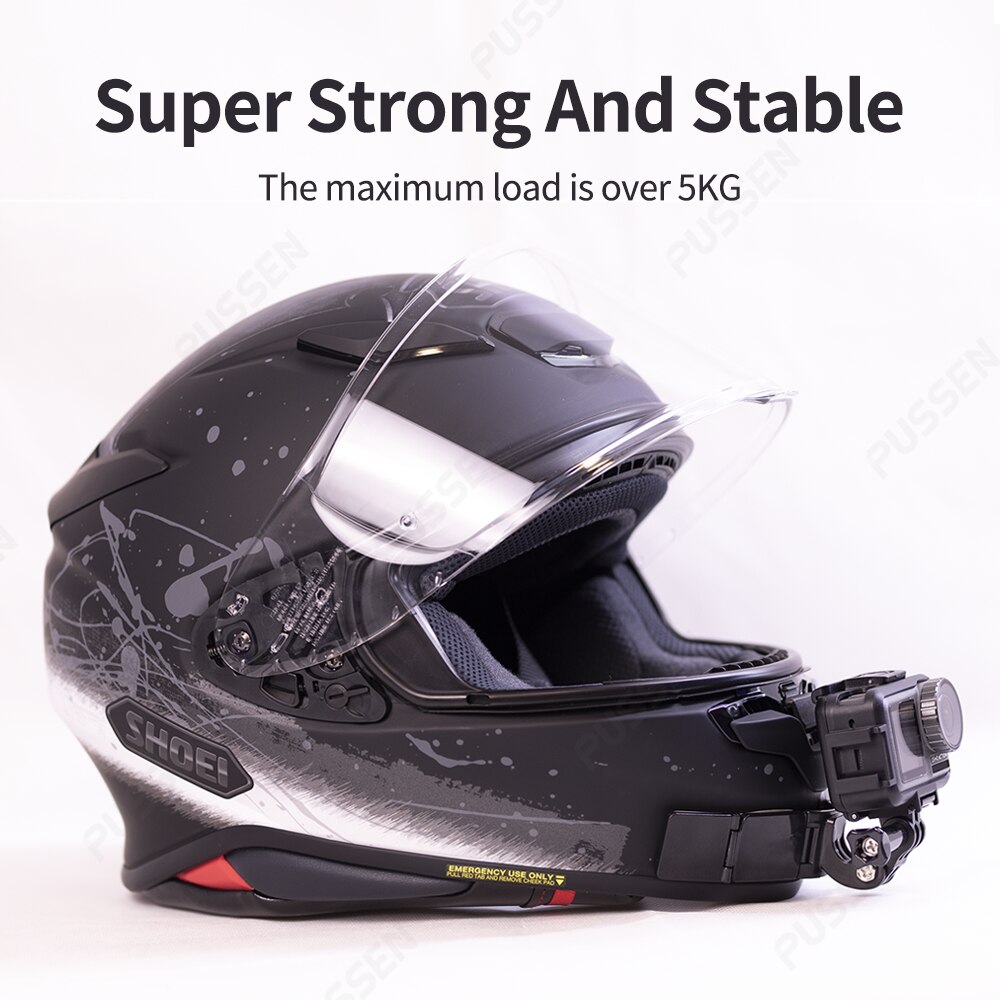 TUYU nowy Upgrade motocykl rower kask podbródek uchwyt na GoPro Max Hero 10 9 8 Insta360 OneR X2 DJI h9 akcesoria do kamer