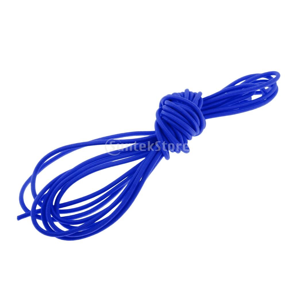 3mm Blue/Red Strong Elastic Round Bungee Rope Shock Cord Tie Down Boats Trailers Roof Rack 100m 50m 30m 20m 10m 5m 2m 1m 0.5m: 5m Blue