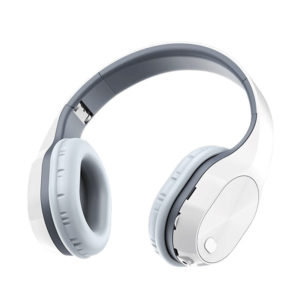 Earphones 9D Surround Sound Effect Outdoor Bluetooth 5.0 Headphones Wireless Supra-aural Earmuff Headset Stereo Headset: WH