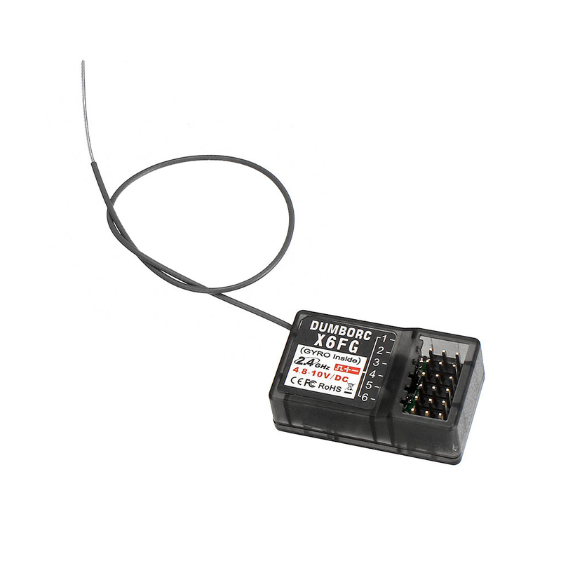 DUMBORC X6F/X6FG 2,4G 6CH receptor de sistema de Control de Radio para transmisor Domborc RC X6 transmisor de barco de coche RC