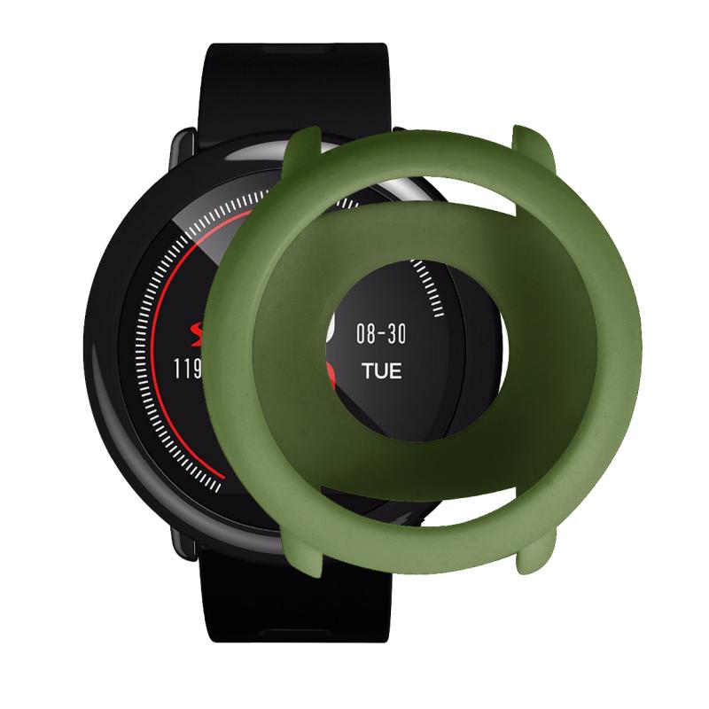1pcs Case Cover Shell Silicone Frame Protective For Xiaomi Huami AMAZFIT Pace Watch Smart Watch Replacement Accessories