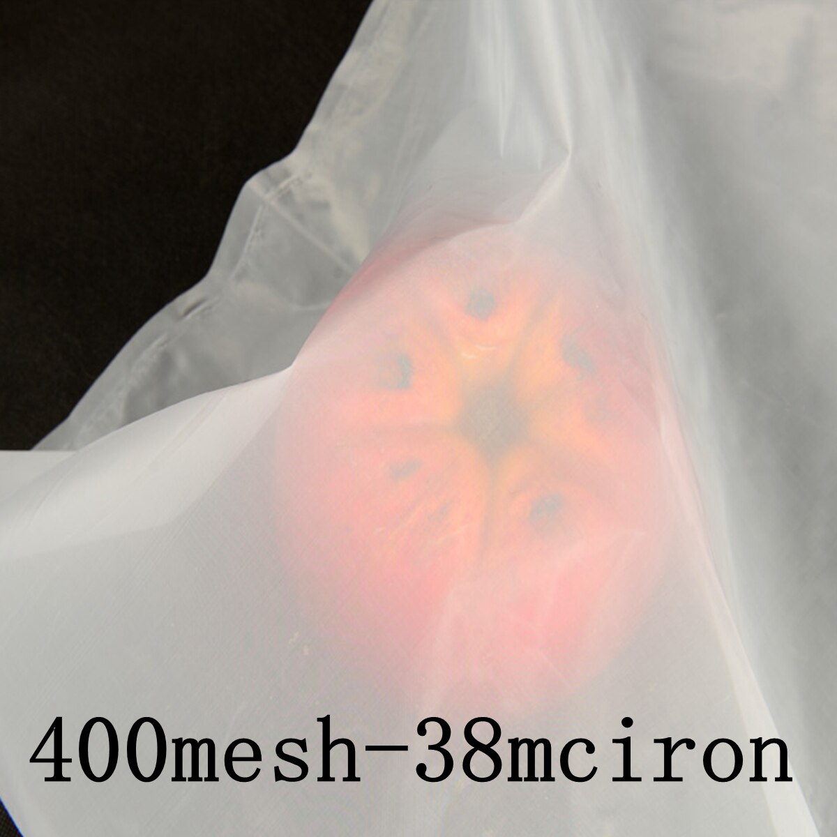 Colador de malla de seda blanca, tela de red de alta precisión, filtro de agua de nailon para cocina, para nueces, leche, miel y café: 400Mesh-38micron