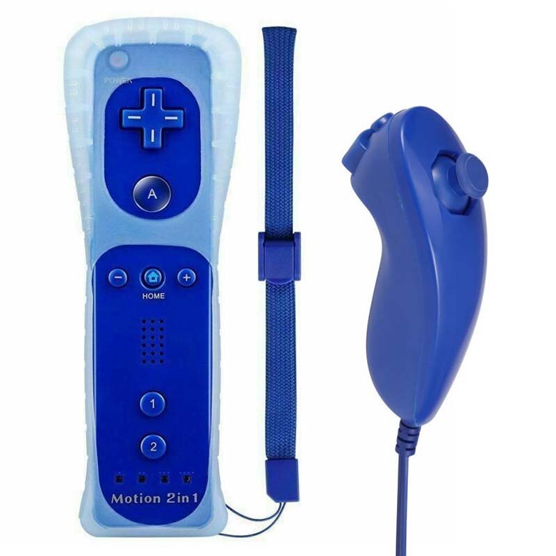 Voor Nintend Wii 2 In 1 Remote Gamepad Controller Ingebouwde Motion Plus Bluetooth Draadloze Afstandbediening Voor Wii nunchuck Joypad: 04