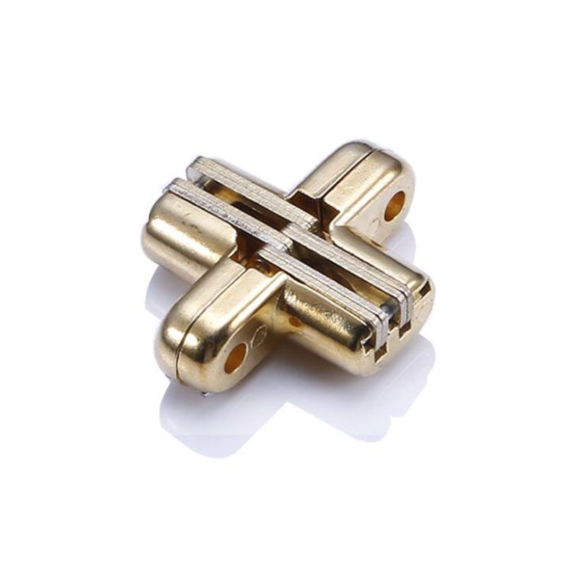 Zinklegering + ijzer verborgen kruisscharnier Onzichtbare verborgen meubelscharnieren Verborgen scharnier voor opvouwbare doe-het-zelf eettafel Raambureau