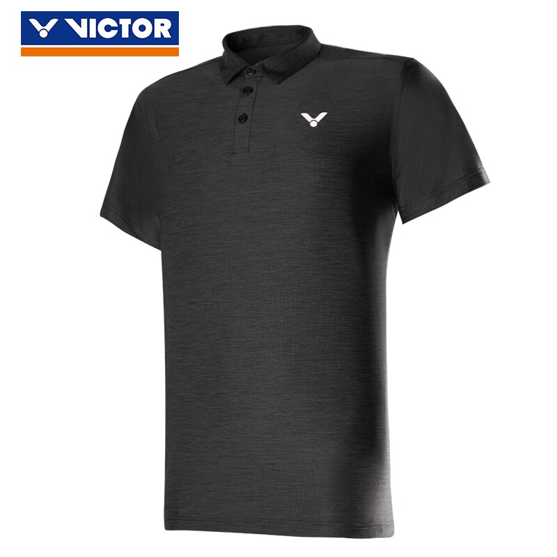 Victor Leisure Serie Gebreide Polo T-shirt S-00020 Dezelfde Stijl Voor Mannen En Vrouwen: XL / Donkergrijs