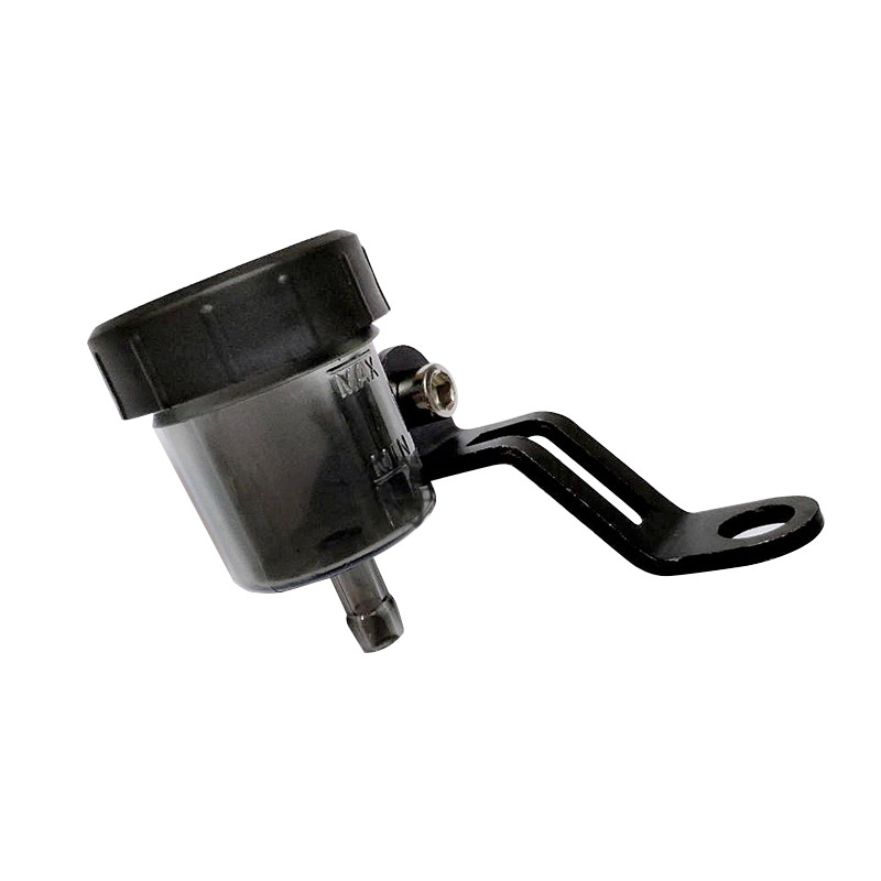 depósito de líquido de frenos delantero portátil para motocicleta, depósito de embrague Push Up, tapón de fluido de aceite, olla de aceite dividida para moto cross ATVs: Straight