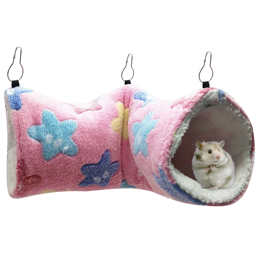 Hamster Opknoping Tunnel Speelgoed Huisdier Hamster Opknoping Hangmat Huisdier Bed Kooi Klein Dier Speelgoed Kleine Huisdier Warm Hangmat: 6