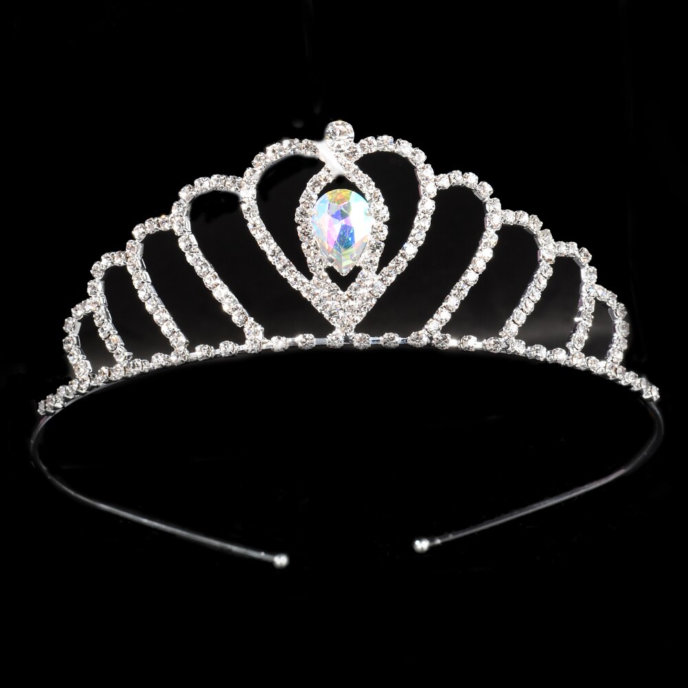 Tiara księżniczki czerwona niebieska korona panny młodej kwiaty na ślub ślubne na włosy akcesoria dla dzieci biżuteria do włosów Prom Party: 4 colorful