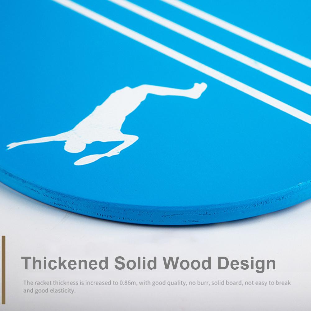 Conjunto de raquetes de bola de tênis de madeira anti-deslizamento espuma lidar com raquete de praia portátil raquete de praia jogo conjunto para esportes ao ar livre