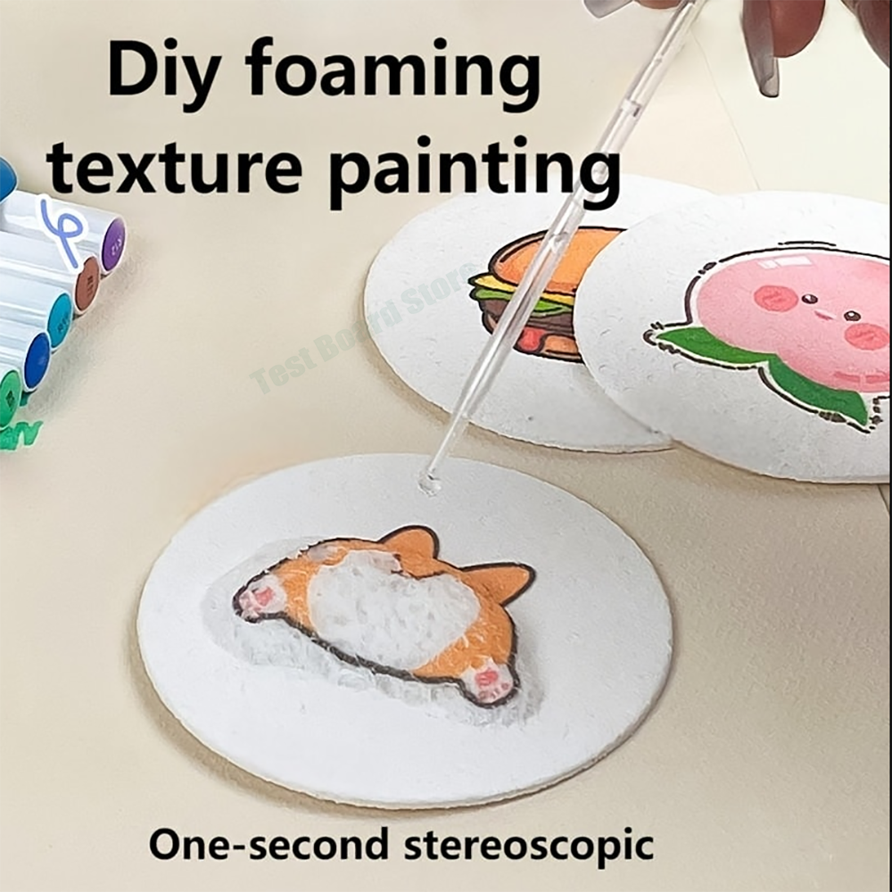 10 stuks DIY schuimtextuur schildersponzen, gecomprimeerde schuimkunstwerken, creatieve schilderbenodigdheden, doe-het-zelf handwerk