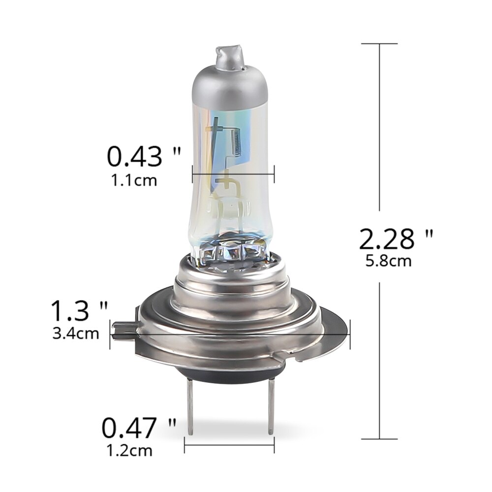 Herorider 2 stücke H7 Halogen Birne 2300 k Super Helle Gelb Goldene h7 12 V 55 W Auto Scheinwerfer Halogen Auto Nebel Lichter