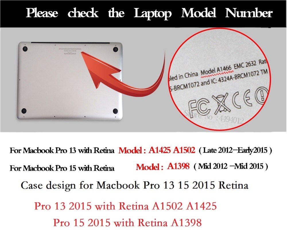 Coque For Macbook Pro 13 15 Retina Matte Laptop Case Hard PVC A1502 A1398 Shockproof for Macbook Retina 13 15 Case Matte