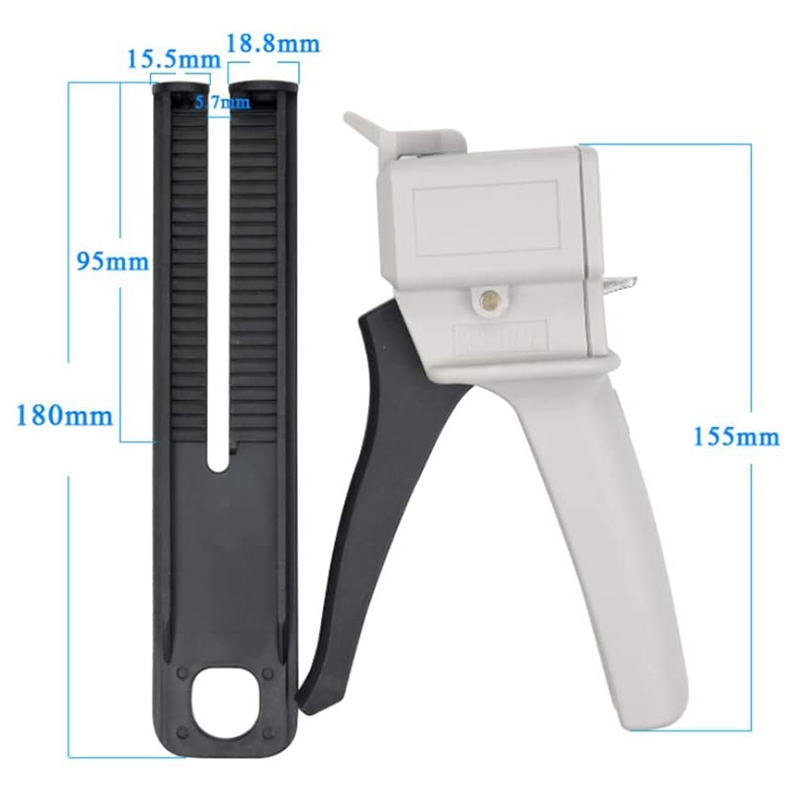 Applicateur de colle époxy AB 50Ml, deux composants, adhésif, mélange à presser, distributeur manuel 1:1