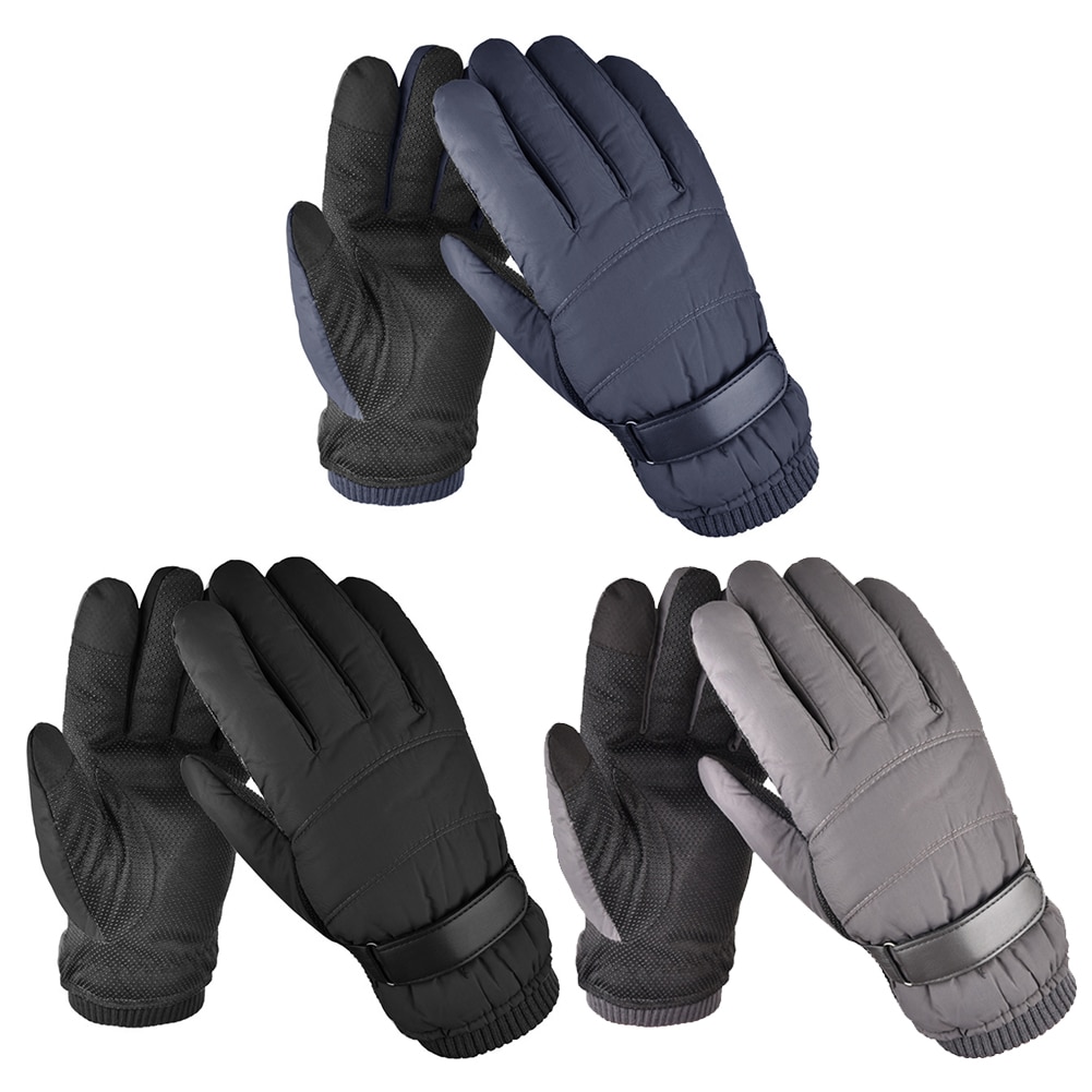 1 Paar Outdoor Camping Fietsen Handschoenen Winter Warm Verdikte Fleece Waterdichte Handschoenen Voor Vrouwen Mannen Voor Klimmen Touch Screen