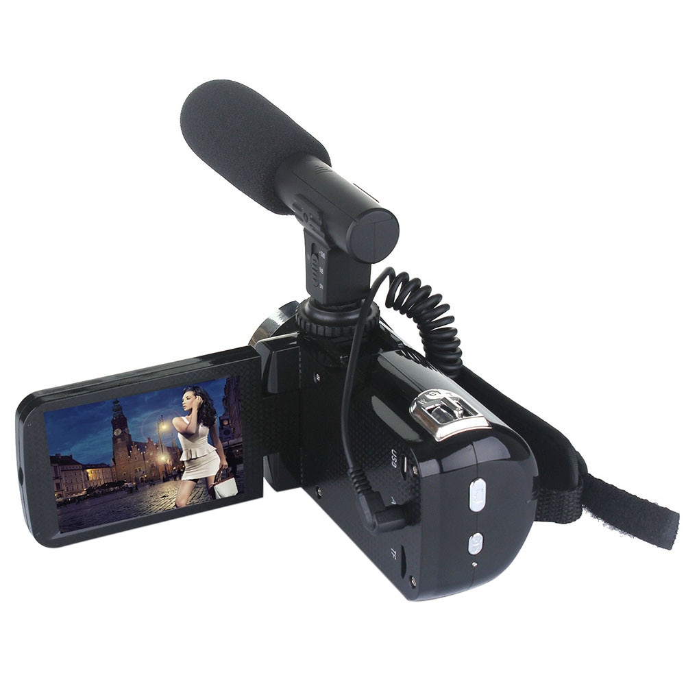 Video Camera Camcorder Full HD Vlogging Camera For Youbute Landscape Digital Zoom Camera with External Microphone