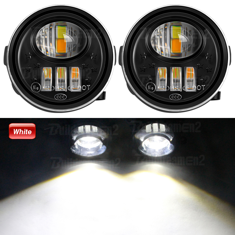 Ensemble de feux antibrouillard avant LED pour voiture, Nissan Qashqai 2, II, J11, , , , , H11, 2 pièces: Bleu