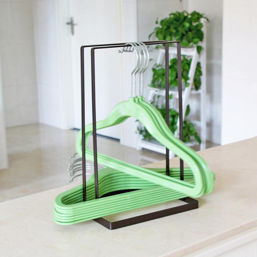 MagiDeal Standing Clothes Hanger Stacker Holder Drying Rack Caddy Closet Organizer